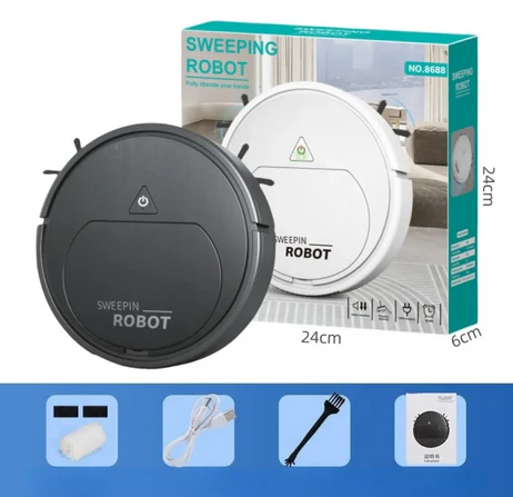 Robot Aspiradora Inteligente 3 en 1 Limpieza Hogar